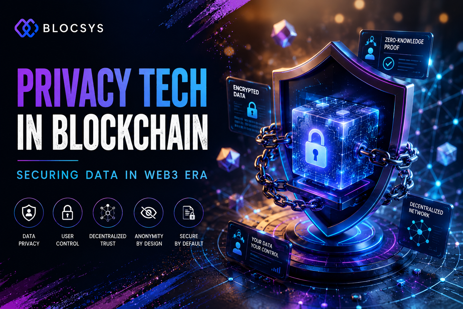 Privacy Tech in Blockchain Securing Data in Web3 Era