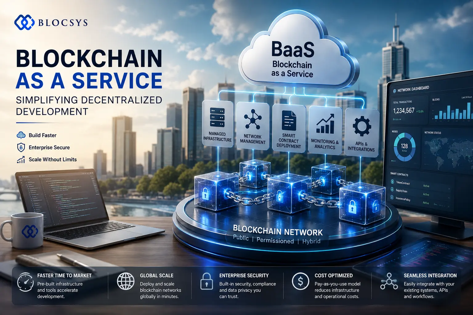 Blockchain as Service Simplifying Decentralized Development