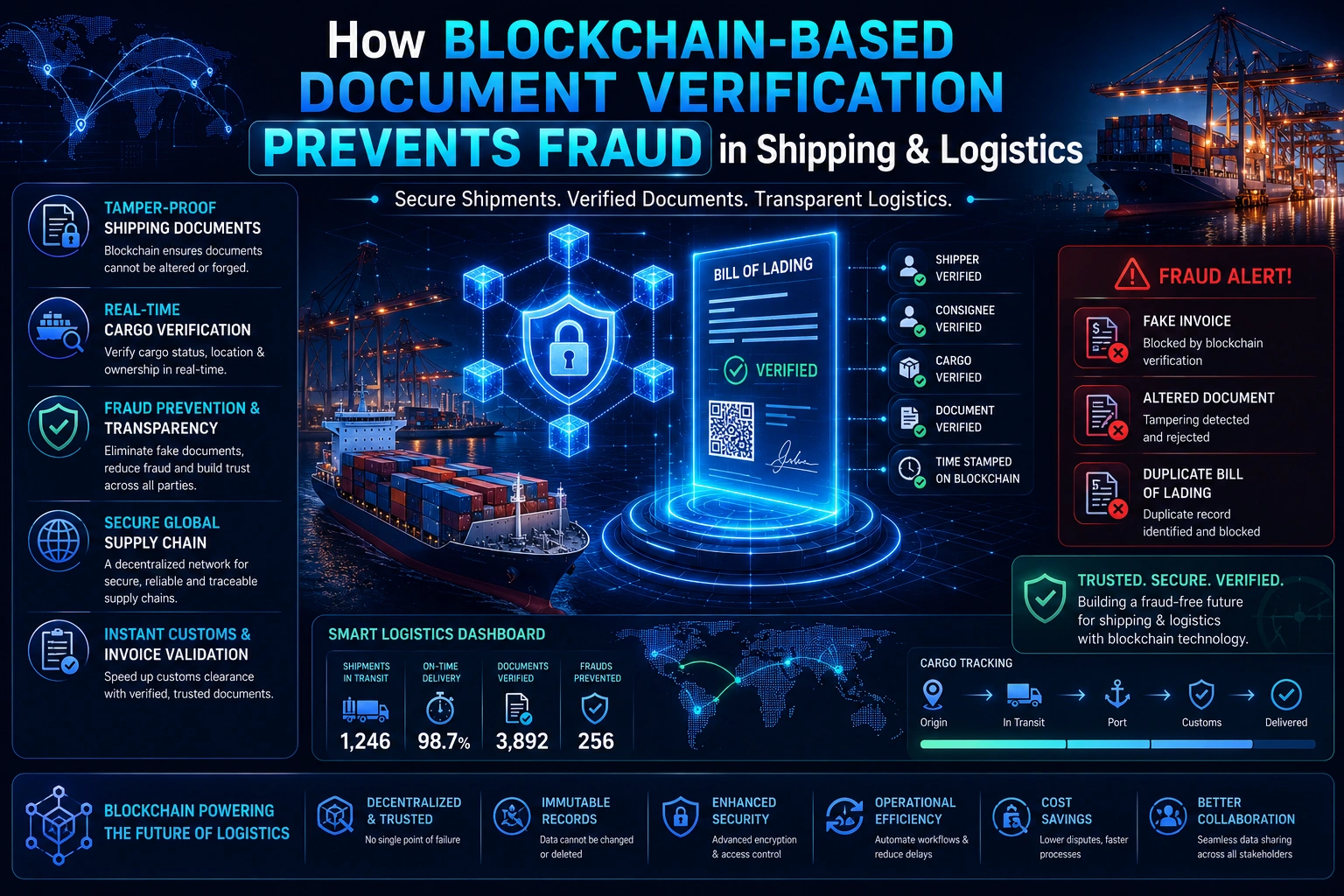 Blockchain Document Verification Prevents Shipping Fraud