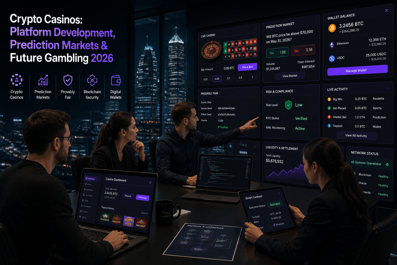 Crypto Casinos Platform Development, Prediction Markets & Future Gambling 2026