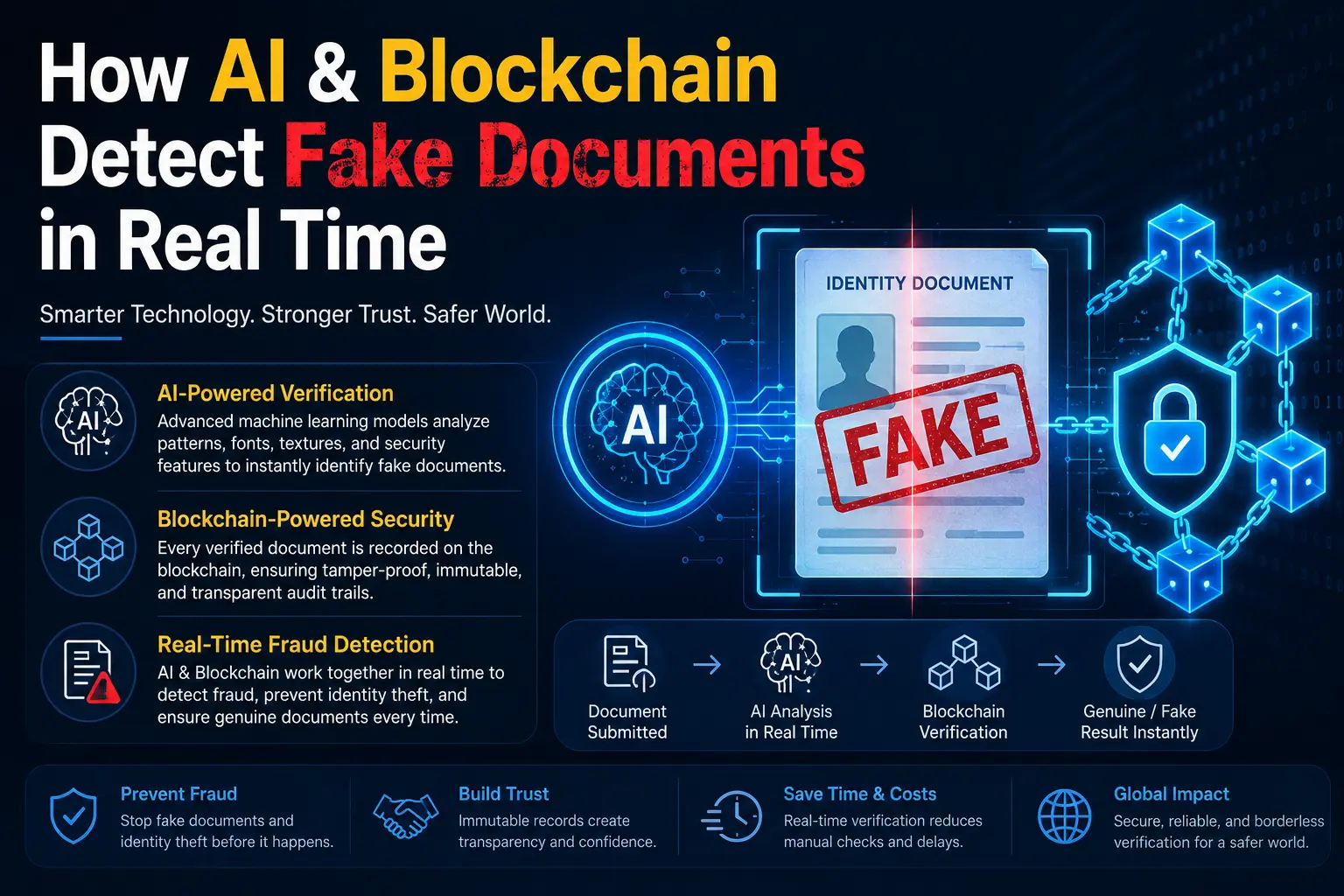 How AI & Blockchain Detect Fake Documents in Real Time