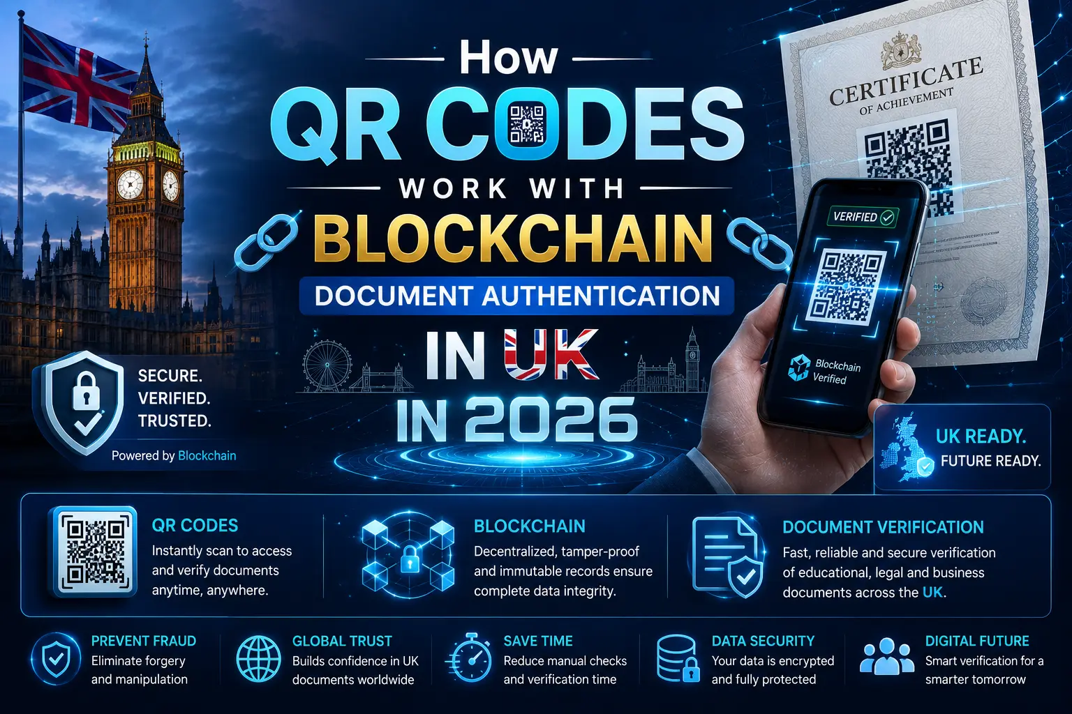 How QR Codes Work with Blockchain Document Authentication in UK
