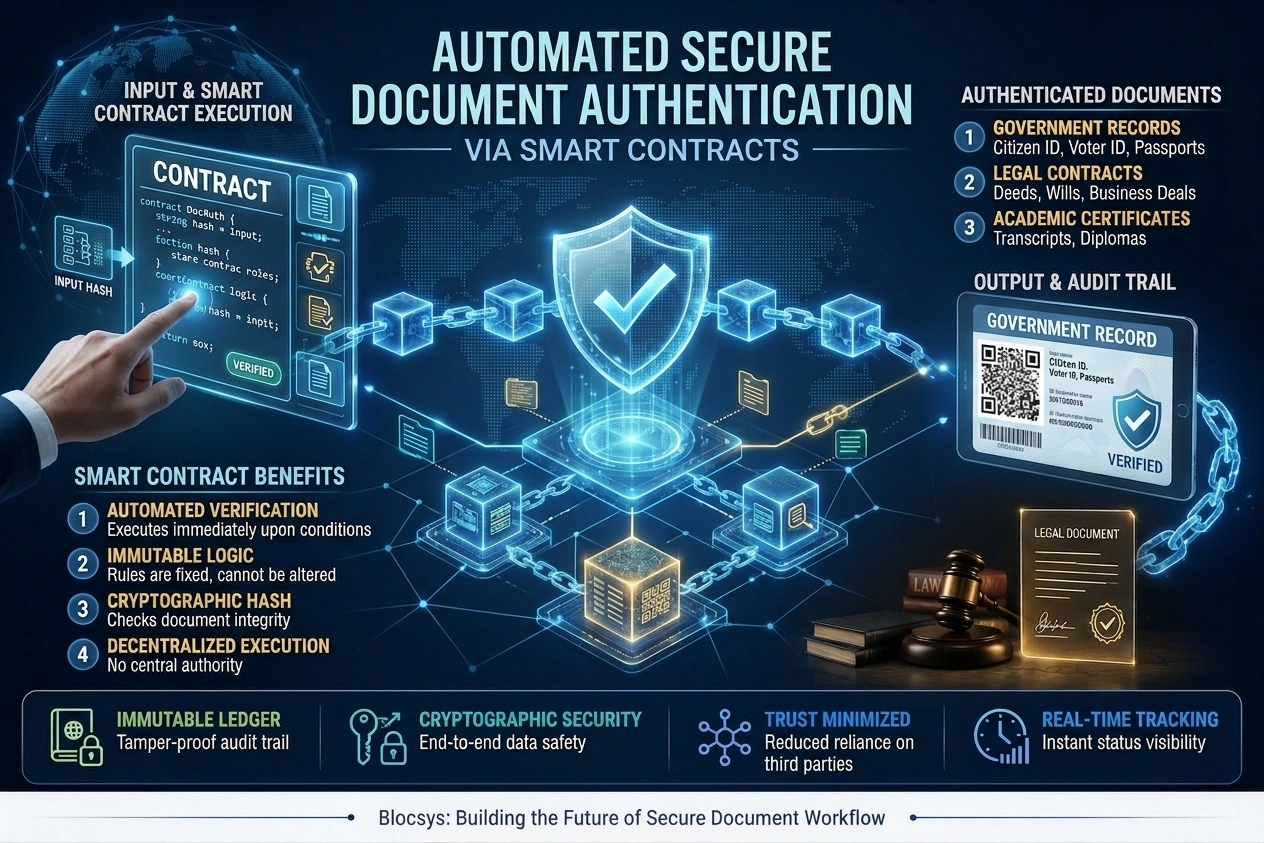 How Smart Contracts Automate Secure Document Authentication in 2026
