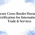 Secure Cross-Border Document Verification for International Trade & Services