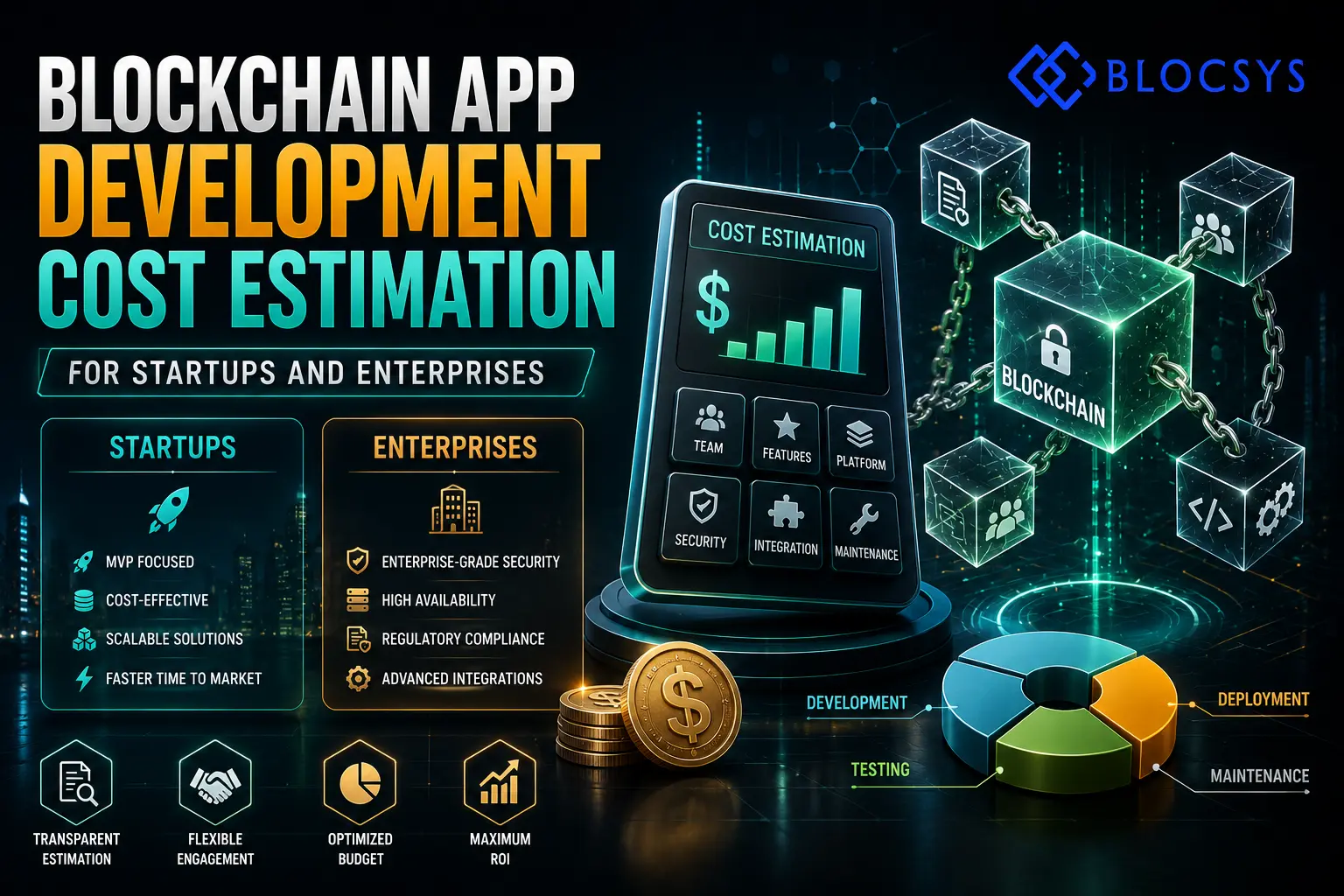 Blockchain App Development Cost Estimation 2026 for startup