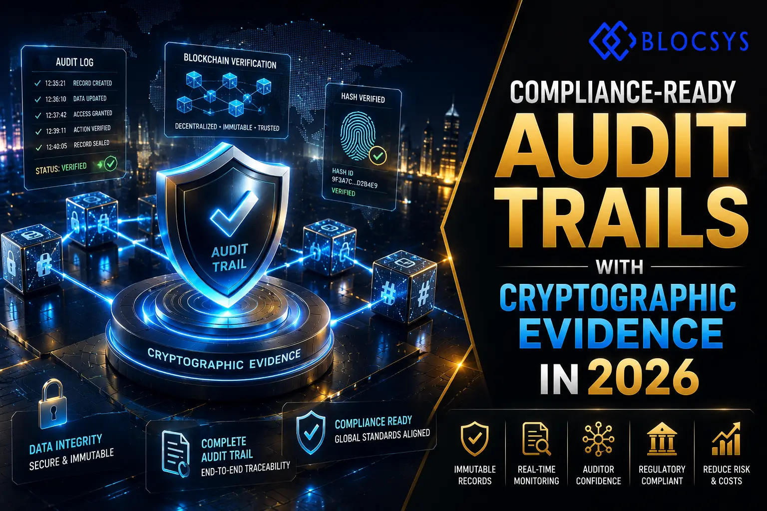 Compliance-Ready Audit Trails with Cryptographic Evidence