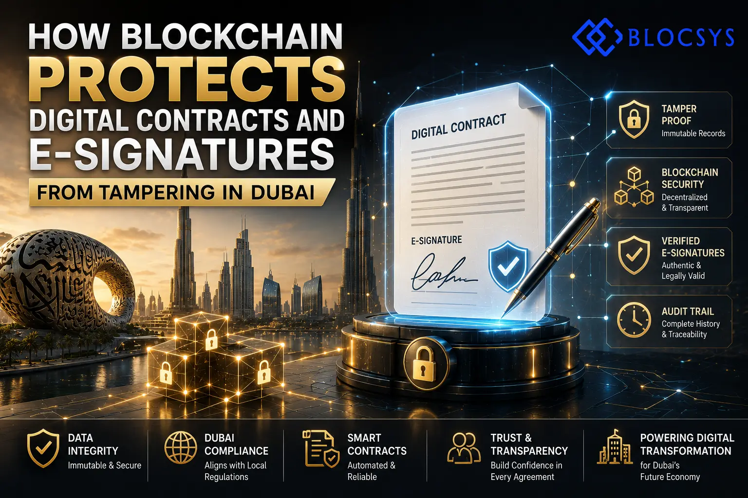 How Blockchain Protects Digital Contracts in Dubai 2026