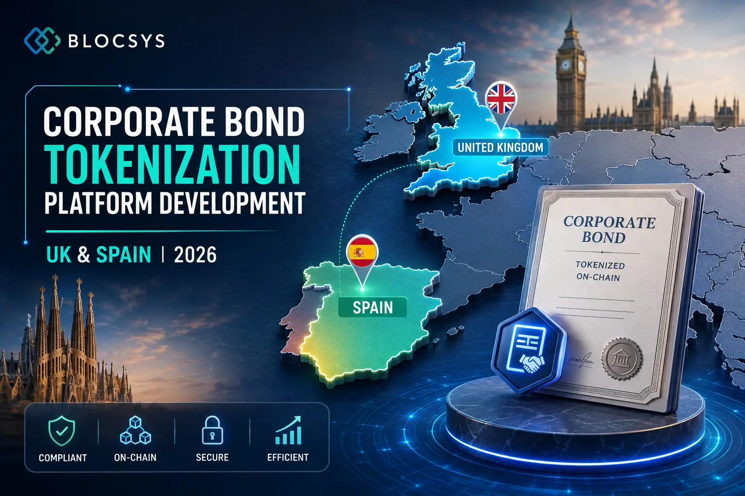 Corporate Bond Tokenization Platform Development in the UK and Spain Market Trends, Regulations & Opportunities (2026)