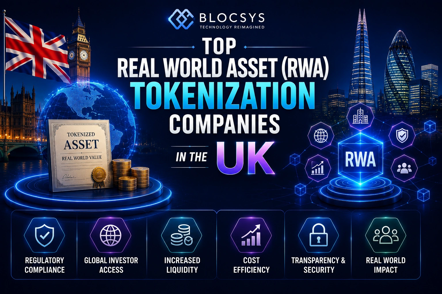 Top Real World Asset (RWA) Tokenization Companies in the UK