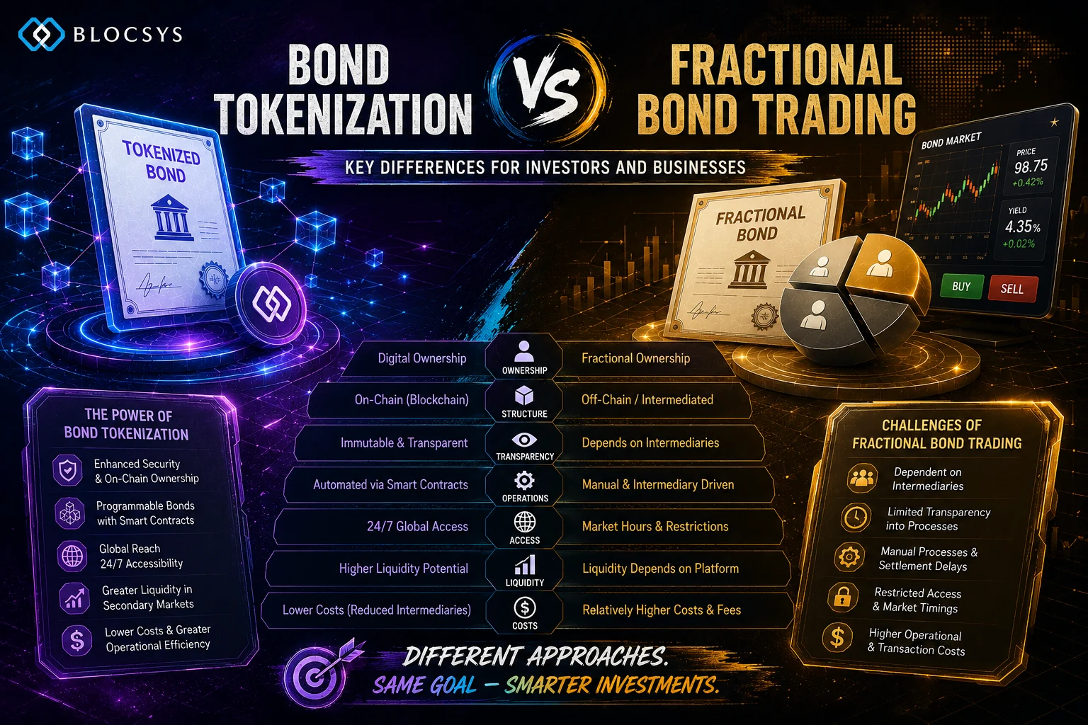 Bond Tokenization vs Fractional Bond Trading Key Differences for Investors and Issuers