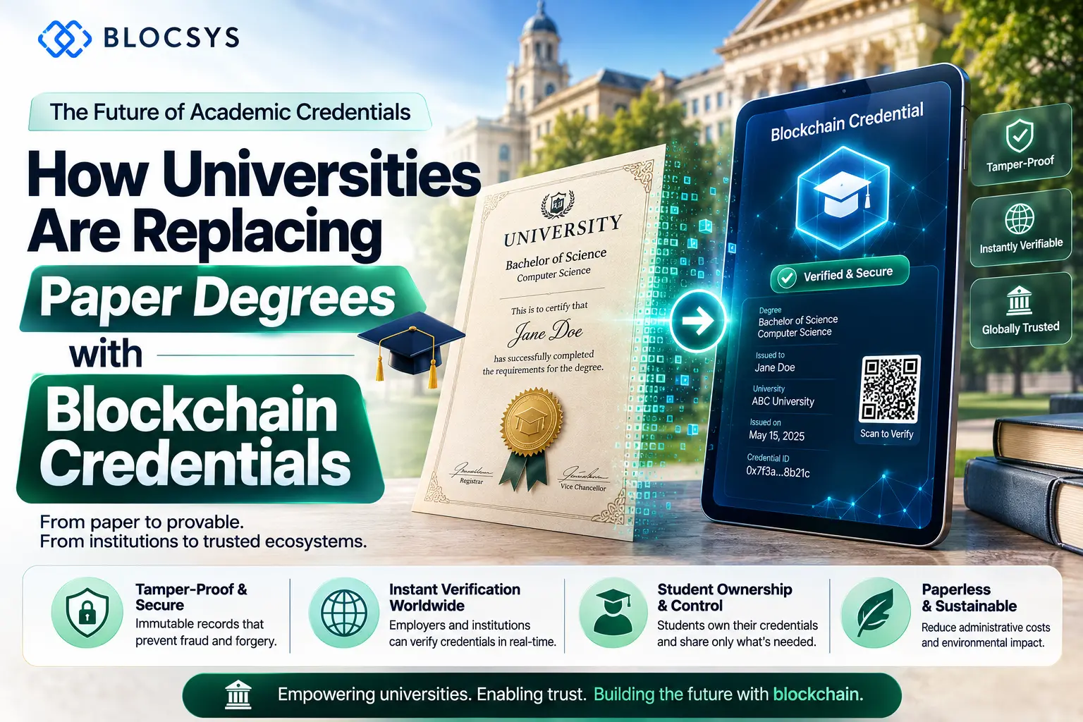 How Universities Are Replacing Paper Degrees with Blockchain Credentials