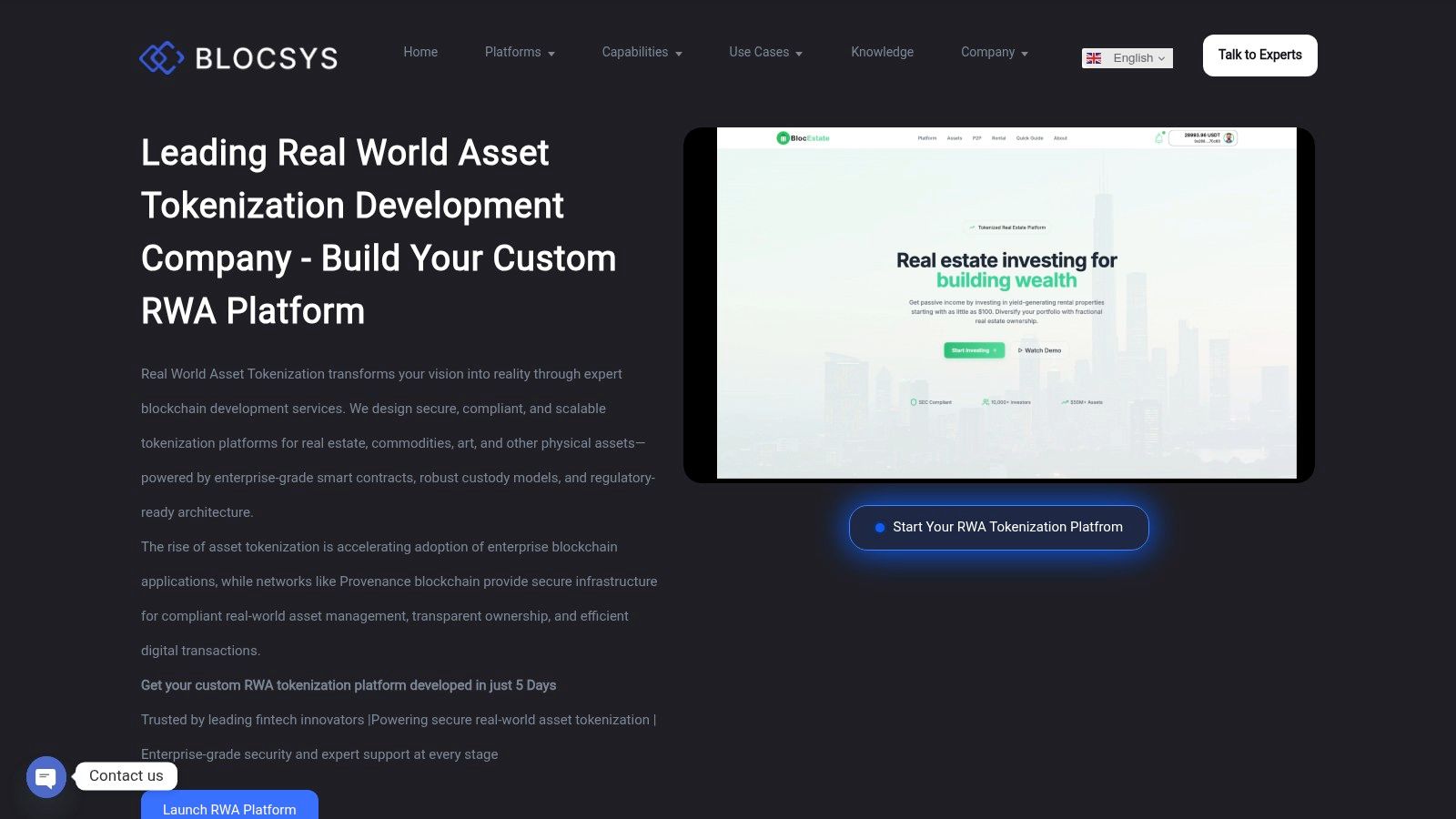 Tokenization Platform Development