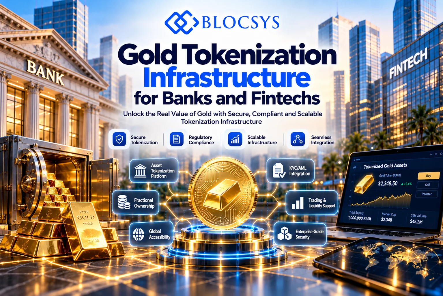 Gold Tokenization Infrastructure for Banks and Fintechs