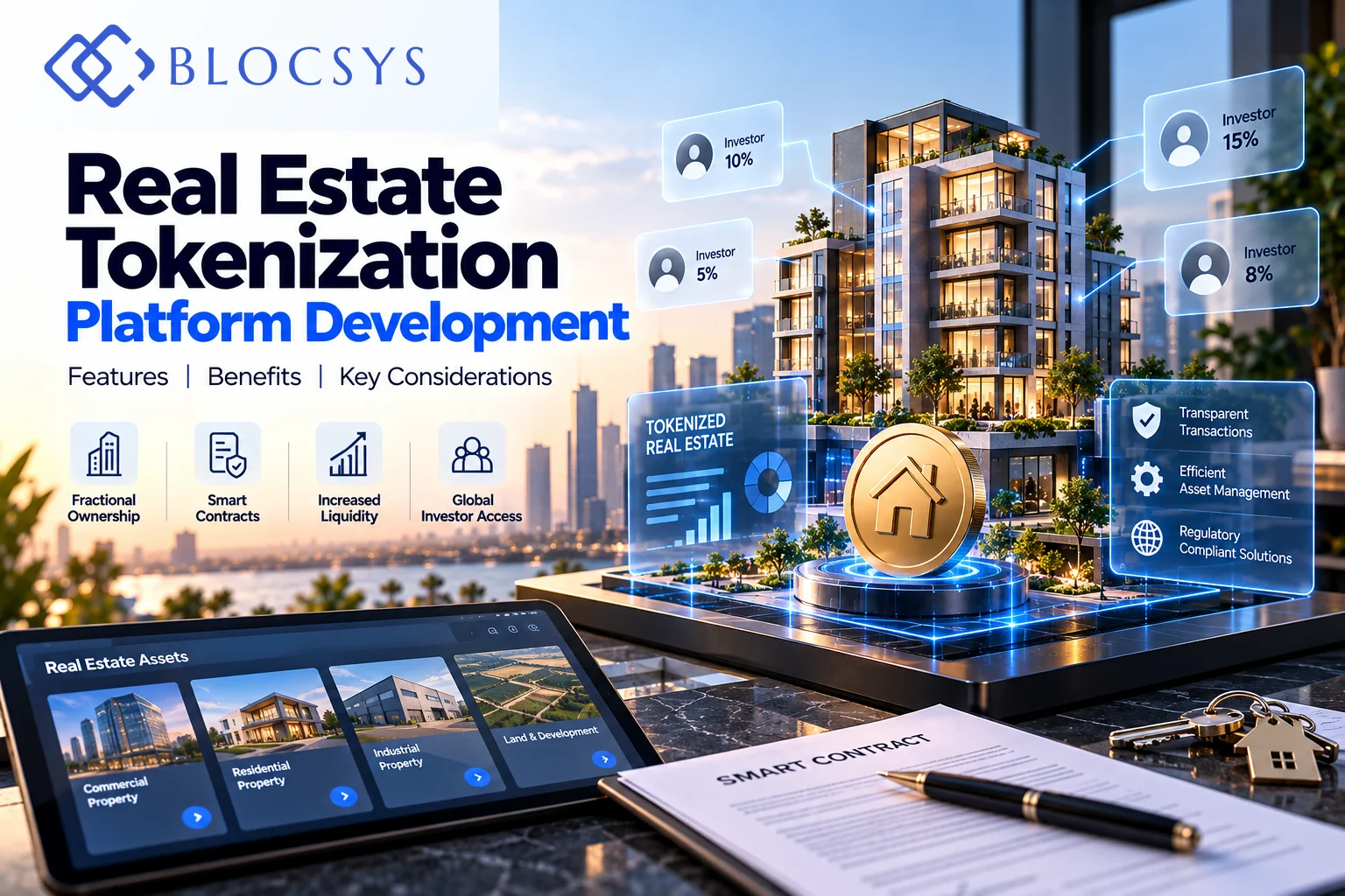 Real Estate Tokenization Platform Development Features and Key Benefits