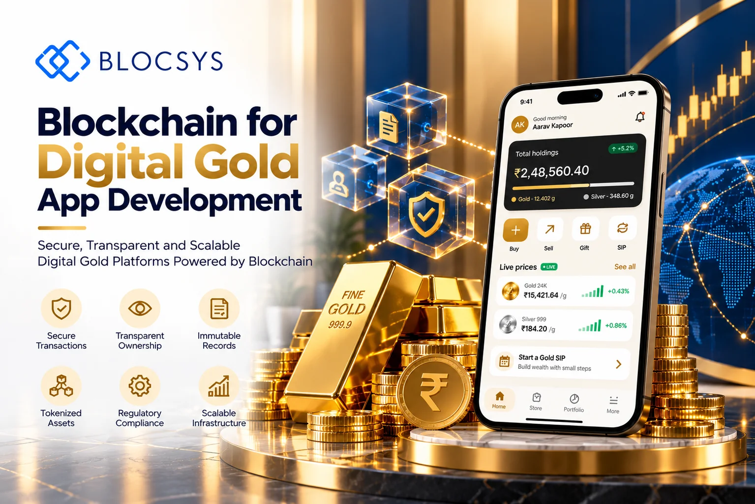 Why Businesses Should Consider Blockchain for Digital Gold App Development
